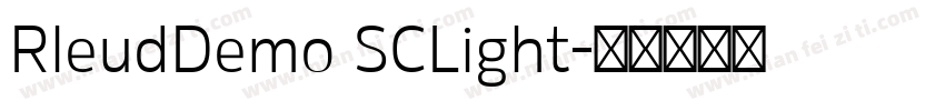 RleudDemo SCLight字体转换